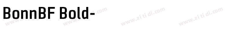 BonnBF Bold字体转换